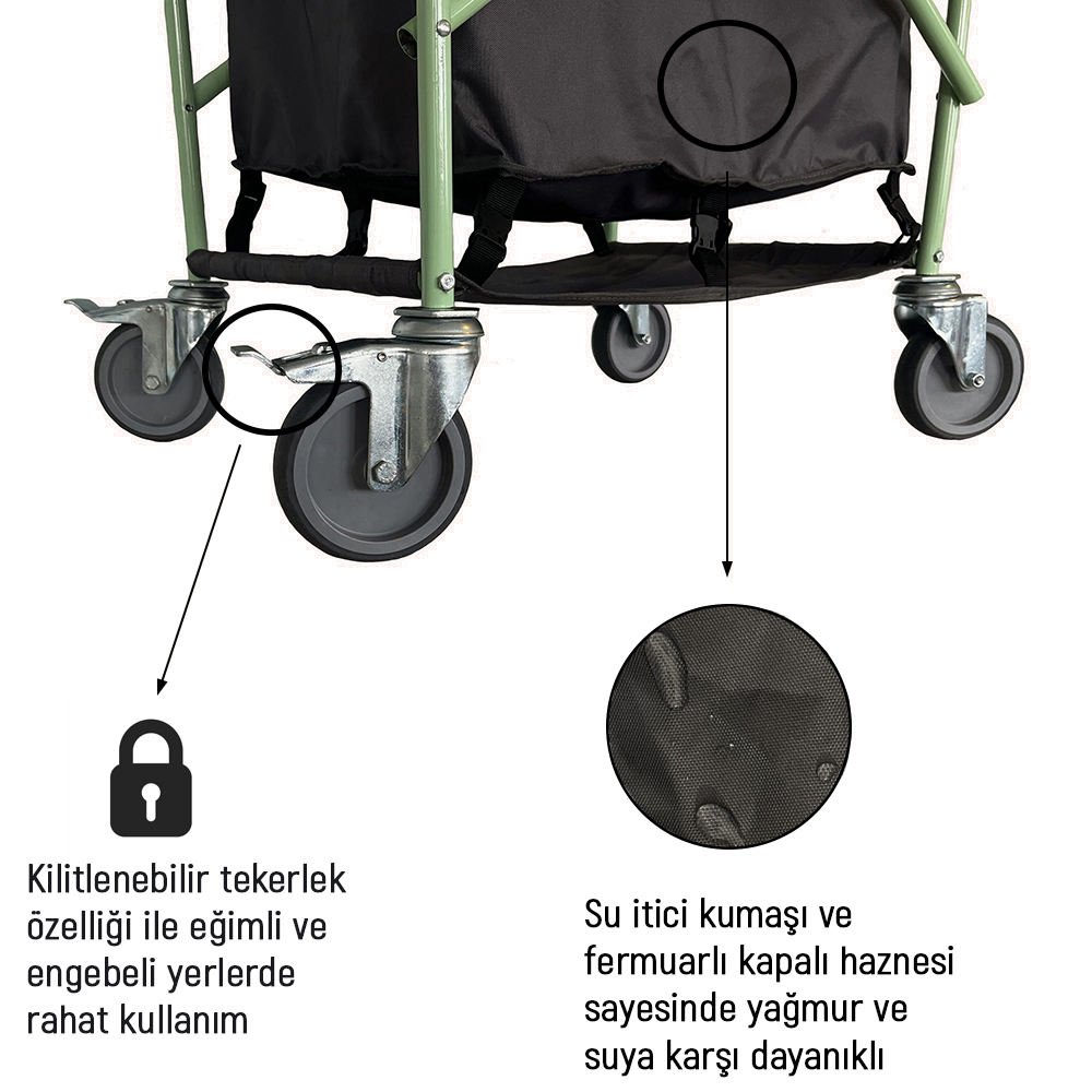 Platan Handy Ones-C Katlanabilir Kamp Piknik İçin Eşya Taşıma Arabası